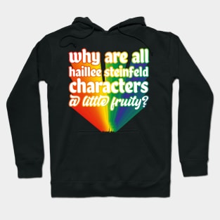 Hailee Steinfeld Gay Flag Fruity Characters Hoodie